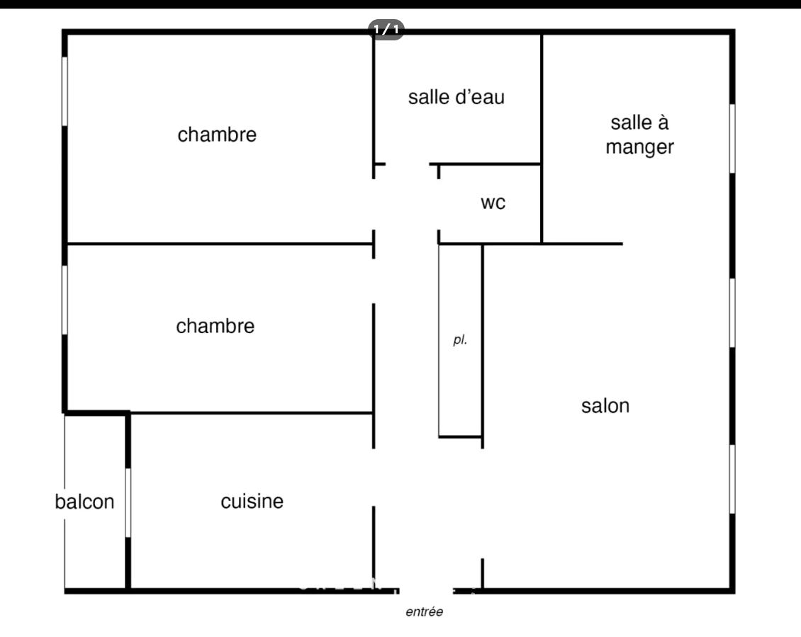 Appartement T2-67m2-MARSEILLE